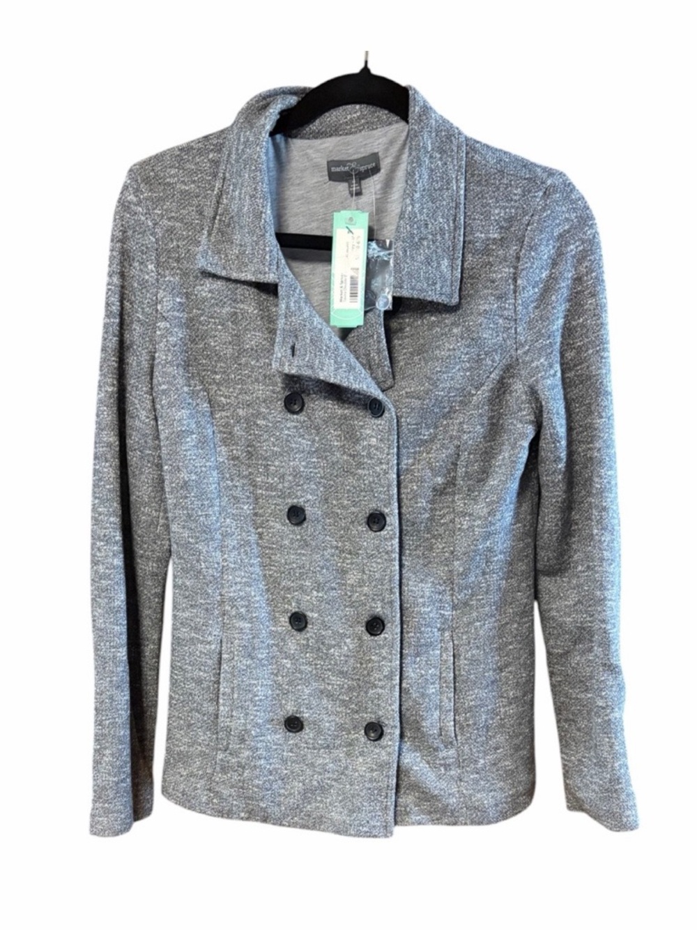 Market & Spruce Stitch Fix Tavira Double Breasted Knit Jacket NWT